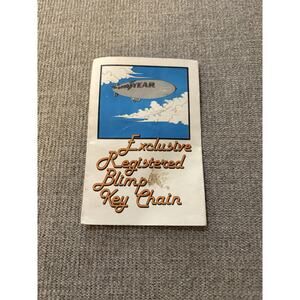 Goodyear Exclusive Registered Blimp Key Chain w/Registration Card